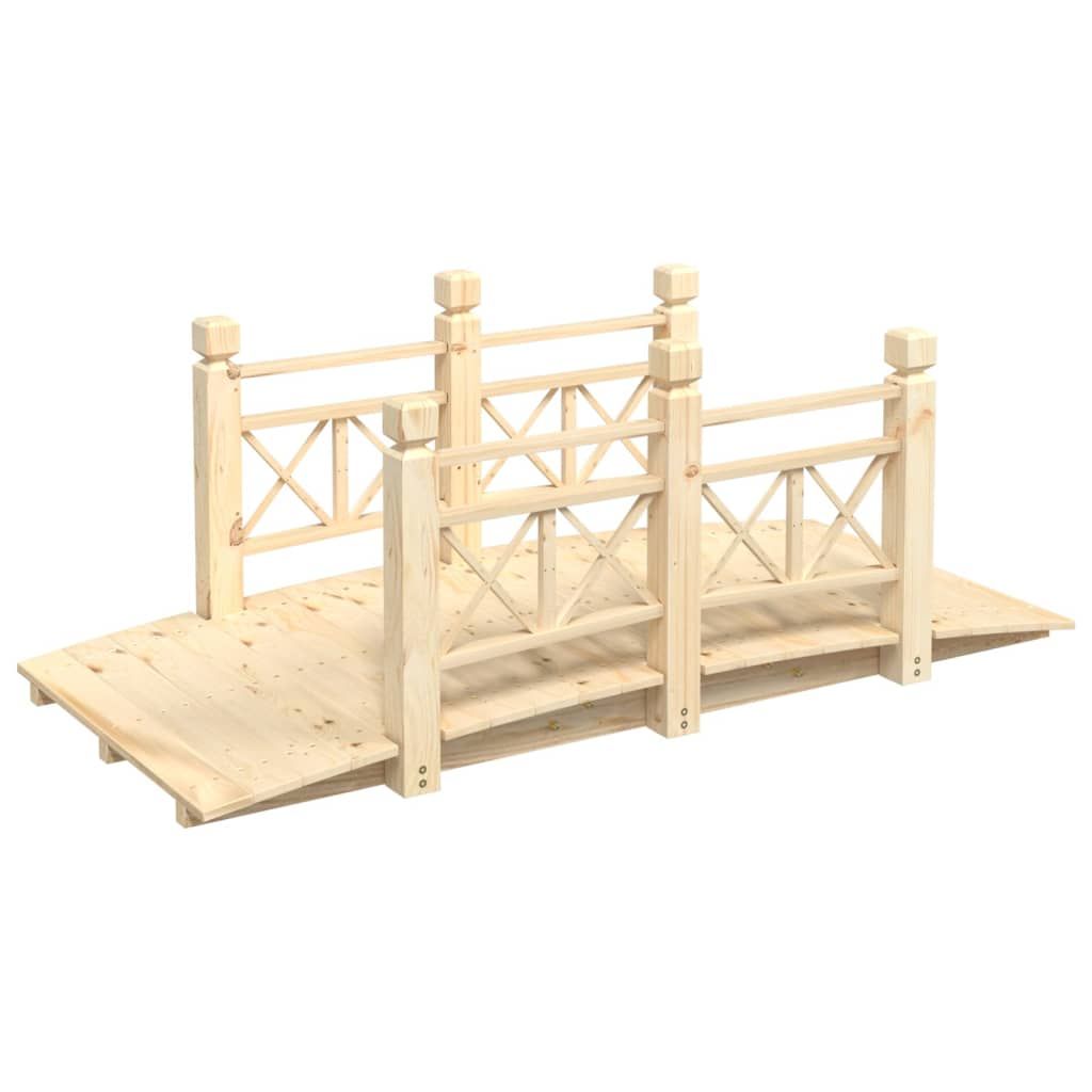 Puutarhasilta kaiteilla 150x67x56 cm täysi kuusi (63359)
