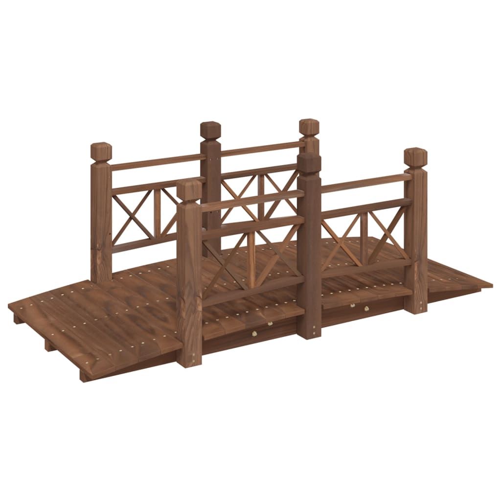 Puutarhasilta kaiteilla 150x67x56 cm täysi kuusi (63360)