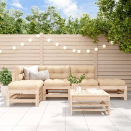 Puutarhasohvasarja, käsittelemätön mänty, 6 osaa