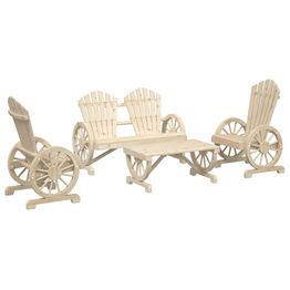 Puutarhatuolisarja, täysi kuusi, 4-osainen, eri värejä (32800)