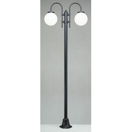 Pylväsvalaisin Noor Globo 2350x810x250 mm 2-osainen musta