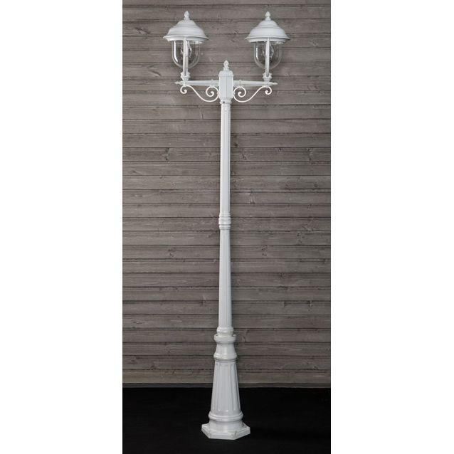 Pylväsvalaisin Noor Kello, 2-osainen, 2180x650mm, valkoinen/kulta