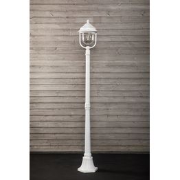 Pylväsvalaisin Noor Kello Ø240x1760 mm valkoinen/kulta