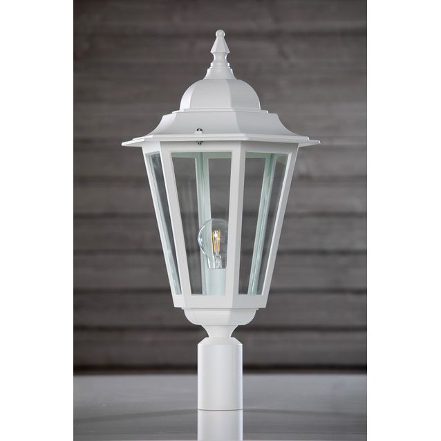 Pylväsvalaisin Noor Milano Maxi, Ø310x590mm, valkoinen