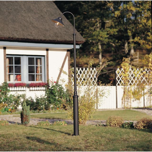 Pylväsvalaisin 559-750 Vega musta matta + Draco-pylväs