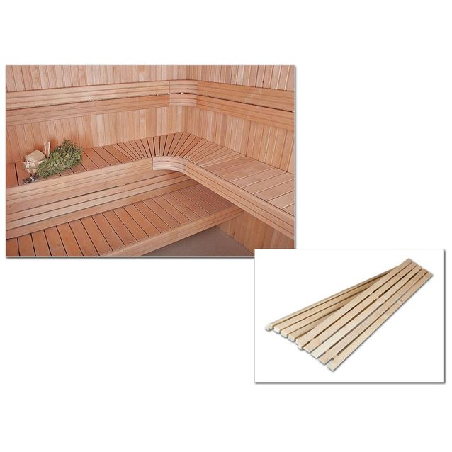 Pyöristetty selkänoja- ja väliritiläpaketti 1900mm tervaleppä