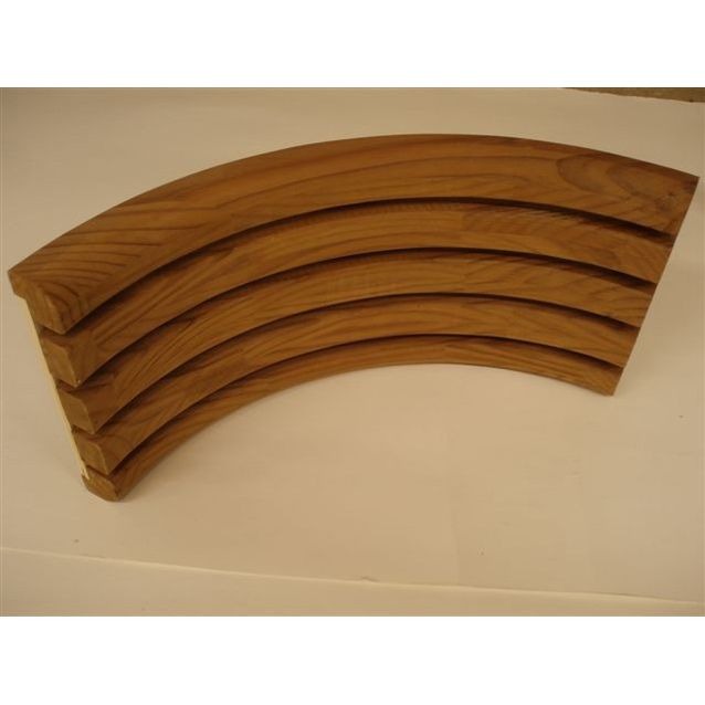 Pyöristetyn selkänojan kulmakaari 280x500mm radiatamänty