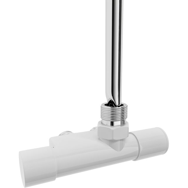 Pyyhekuivaimen venttiili Nordhem Angled, 430mm, C/C 40mm, valkoinen