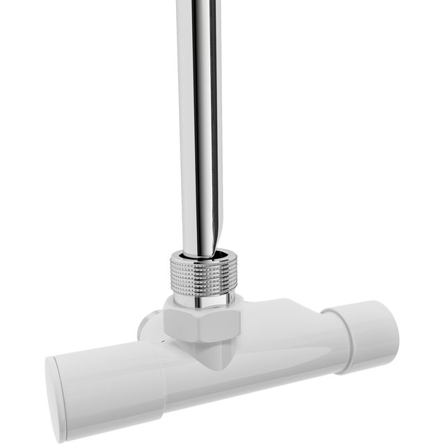 Pyyhekuivaimen venttiili Nordhem Angled, vasen, 430mm, C/C 40mm, valkoinen