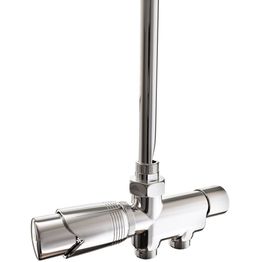 Pyyhekuivaimen venttiili Nordhem termostaatilla 430 mm C/C 40 mm G15 kromi