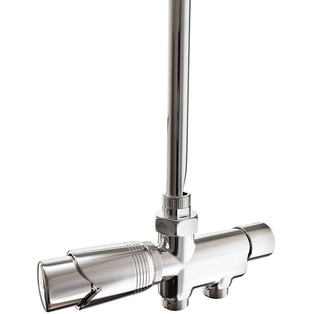 Pyyhekuivaimen venttiili Nordhem termostaatilla 430 mm C/C 40 mm G15 kromi