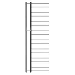 Pyyhekuivain Nordhem Tjolöholm sähkö 1660x500 mm 300 W kromi oikea
