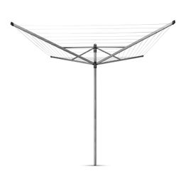 Pyykinkuivausteline Brabantia Lift-O-Matic pyörivä 50 m + metallinen maatuki