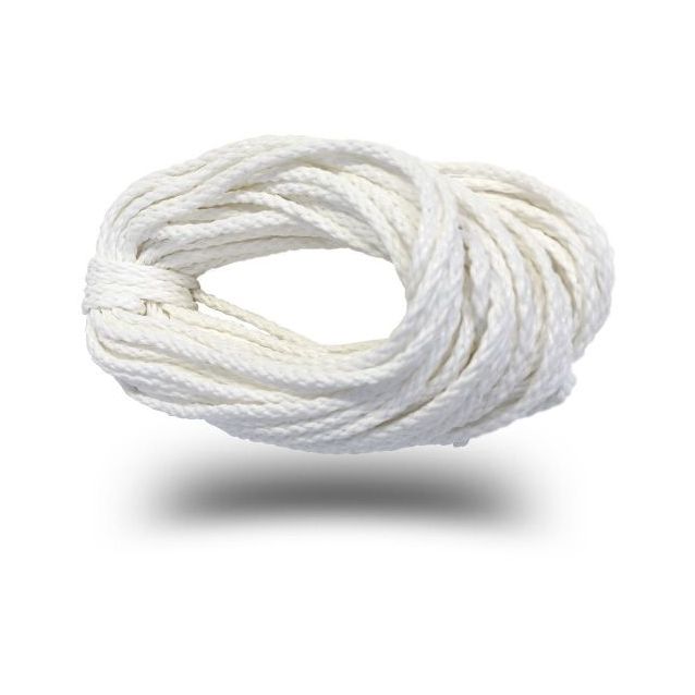 Pyykkinaru Piippo valkoinen palmikoitu 25m