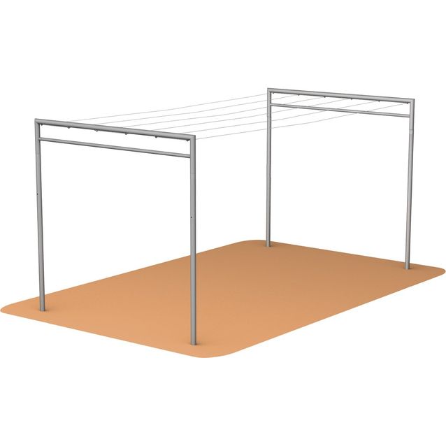 Pyykinkuivausteline Markki 2 x pääty, 2 m valettava