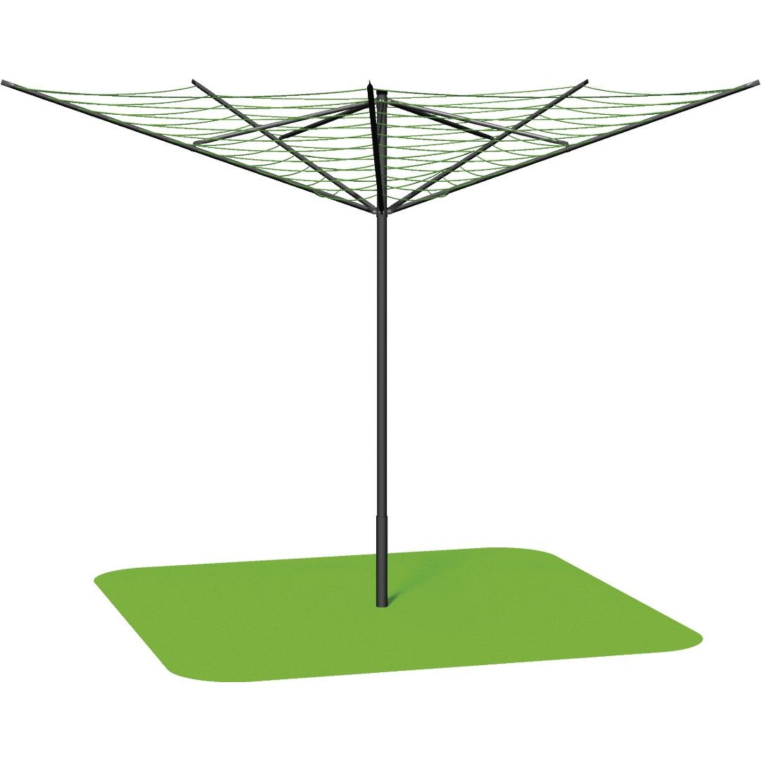 Pyykinkuivausteline Markki pyörivä 5-sakarainen tummanharmaa