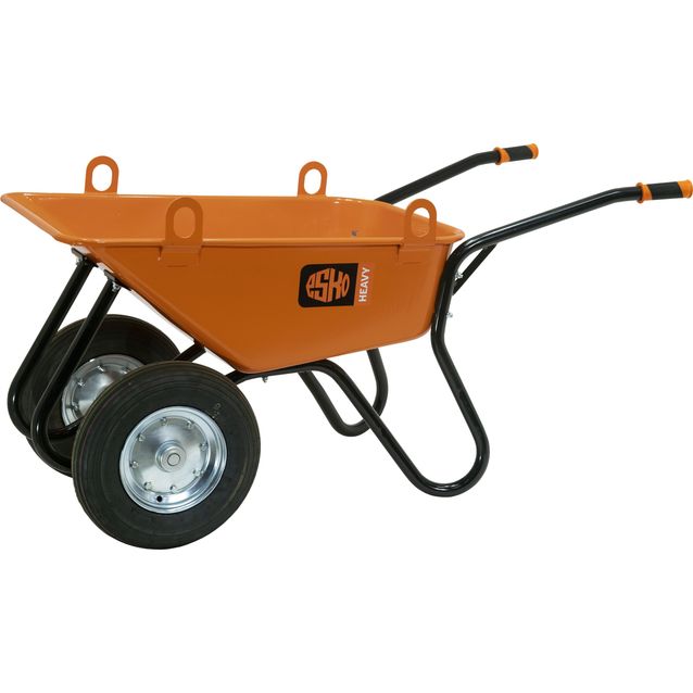 Rakennuskottikärry 350/120L nostokorvilla, solukumiakselisto kuulalaakerilla