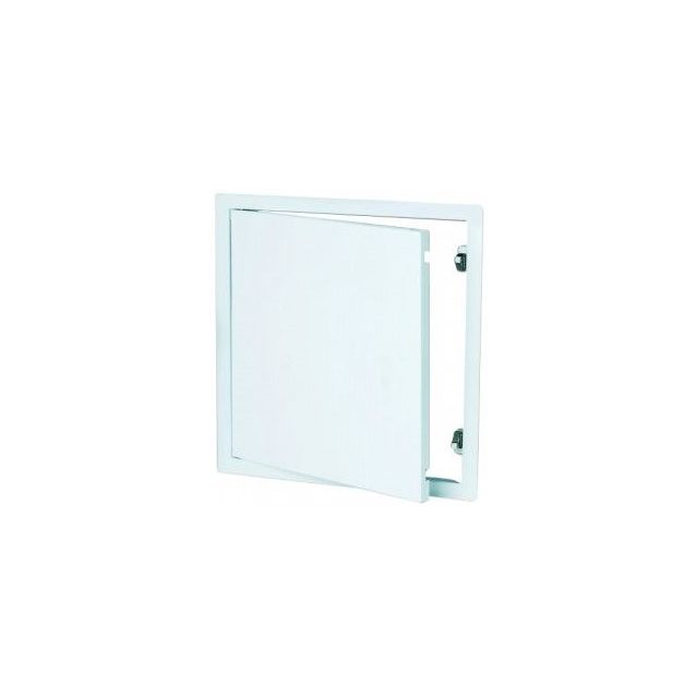 Huoltoluukku Raknet B2 BSN-W teräs maalattu valkoinen push-up-lukko eri kokoja