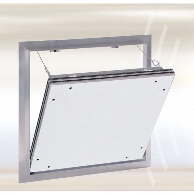 Hiussaumaluukku Raknet F2 AA-D250 äänieristetty 2x125 mm kipsilevy maalausvalmis push-up-lukko eri kokoja