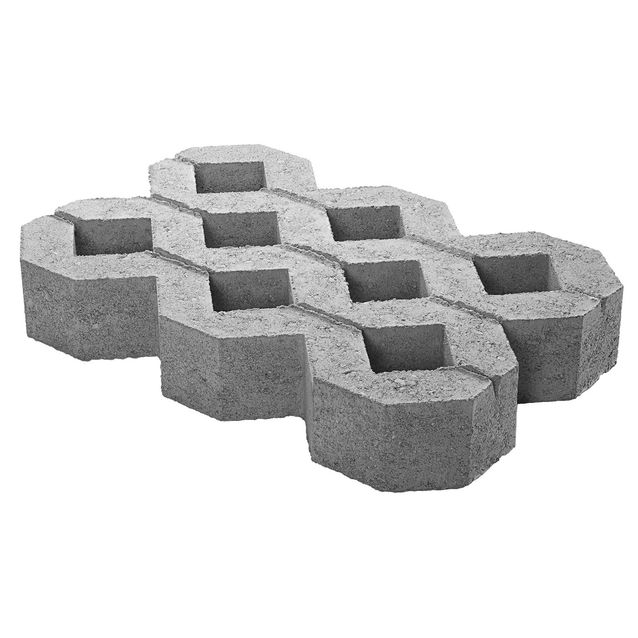 Reikälaatta 400x600x100 mm harmaa