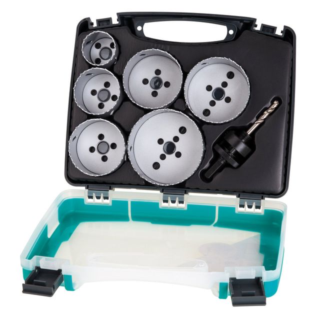 Reikäsahasarja Wolfcraft 5423000 Sähkö 7-osainen 40-86 mm