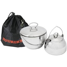 Retkipannusetti Muurikka kahvipannu 0,8l kattila 1,89l