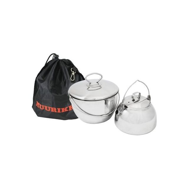 Retkipannusetti Muurikka, kahvipannu 0.8l, kattila 1.89l