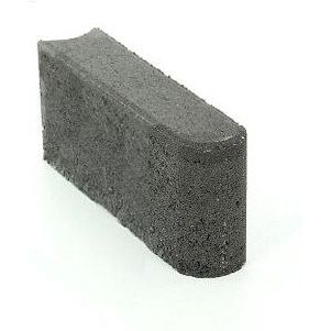 Reunakivi Rudus 250x80x140 mm sileä musta