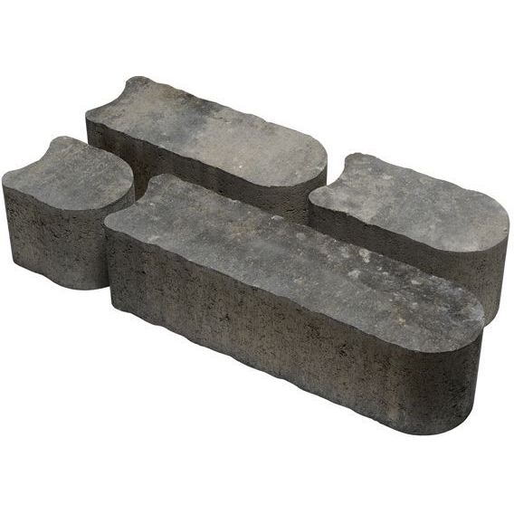 Reunakivi Rudus Laineri h=140 140x140 mm sileä savu