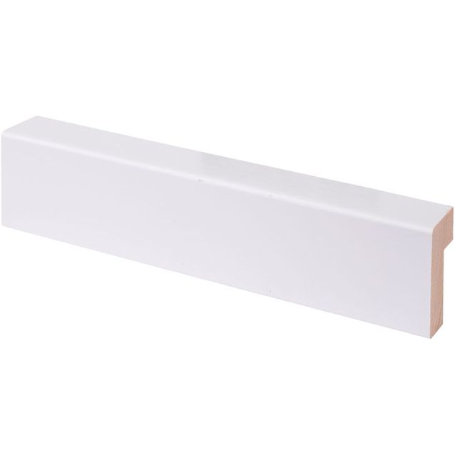 Reunalista Maler Aava, 15x32/6x2200mm, mänty, valkoinen