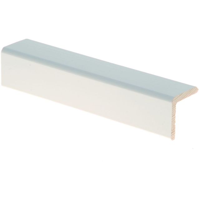 Reunalista Maler Aava, 32x32/26x2700mm, mänty, valkoinen