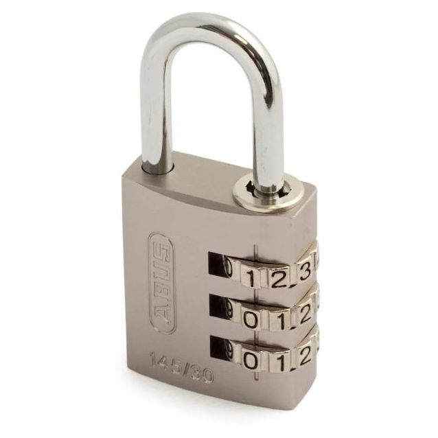 Numerolukko Abus 30mm, 145/30, metalliväri