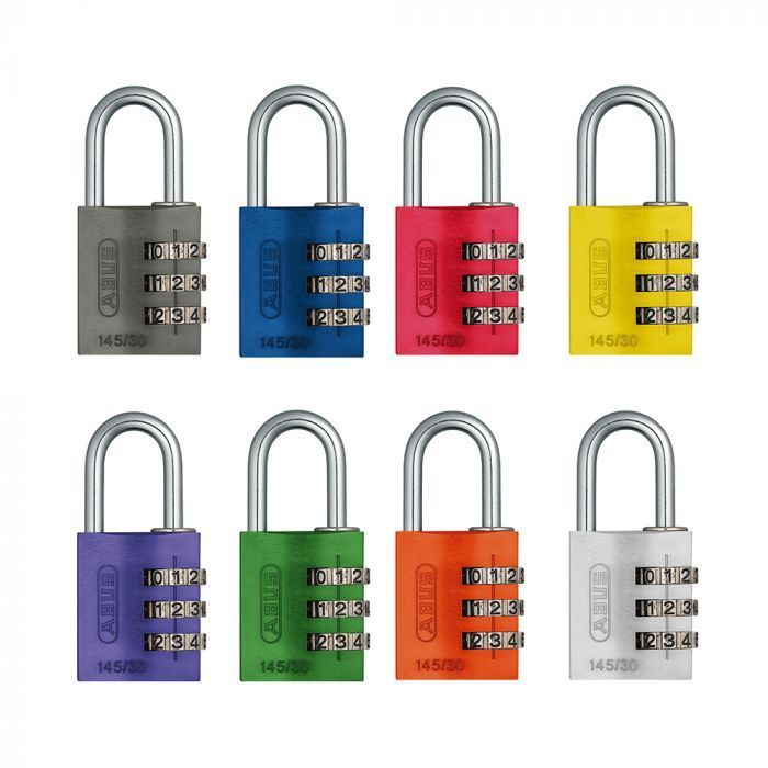 Riippulukko Abus numerokoodilla 30mm 145/30 värilajitelma