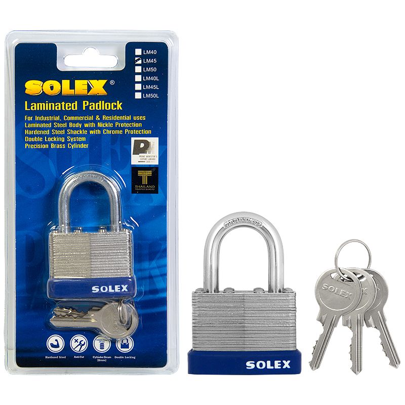 Riippulukko Solex 40 mm laminoitu