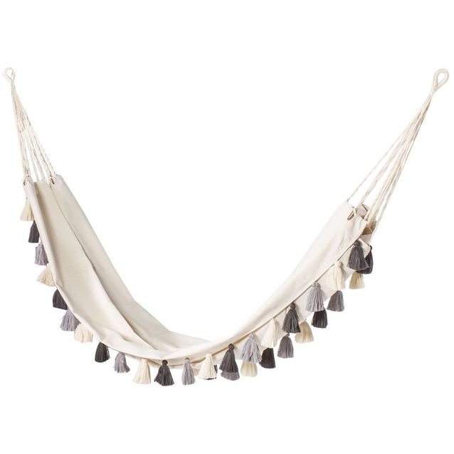 Riippumatto Home4you Tassels valkoinen