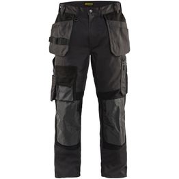 Riipputaskuhousut Blåkläder 1554 Stretch tummanharmaa/musta