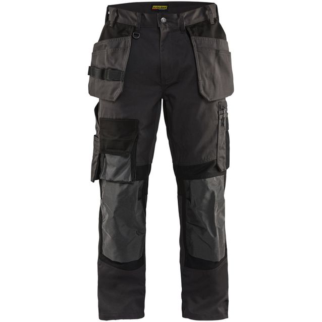 Riipputaskuhousut Blåkläder 1554, stretch, tummanharmaa/musta