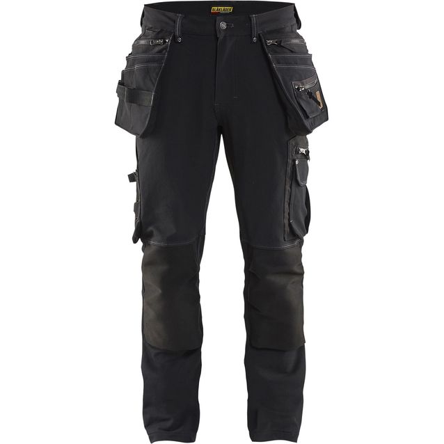 Riipputaskuhousut Blåkläder X1900 1998, stretch, musta