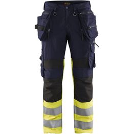 Riipputaskuhousut Blåkläder 1994 Highvis sininen/huomiokeltainen
