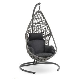 Riipputuoli Droppen harmaa/musta