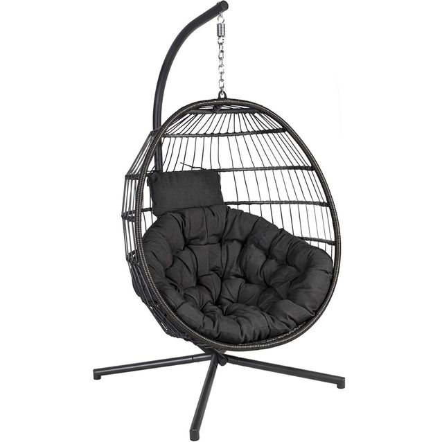 Riipputuoli Home4you Wels harmaa/musta