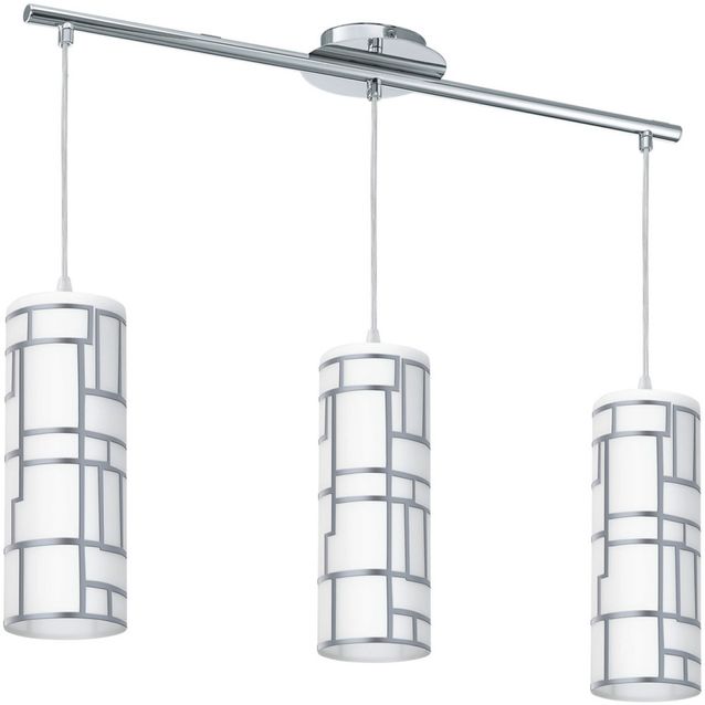 Riippuvalaisin Bayman 720x105x1100 mm 3-osainen valkoinen/kromi