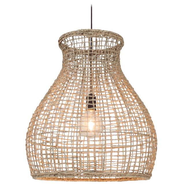 Riippuvalaisin By Rydéns Seagrass 42000010-5507 55 x 48 cm metalli beige/luonnonvalkoinen