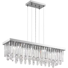 Riippuvalaisin Calaonda 11x33W 96 cm kromi kristalli