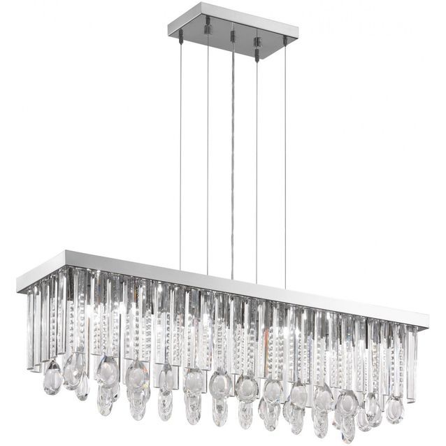 Riippuvalaisin Calaonda 11x33W 96 cm kromi kristalli