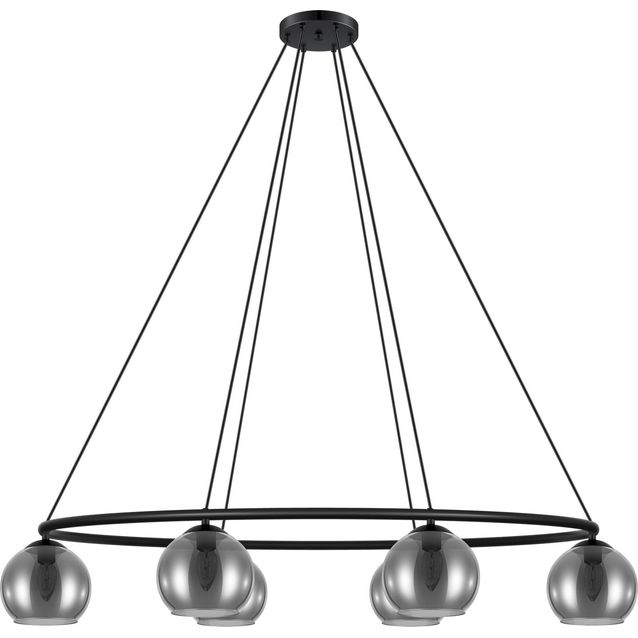 Riippuvalaisin Eglo Crystal&Design Daguella 6-osainen musta