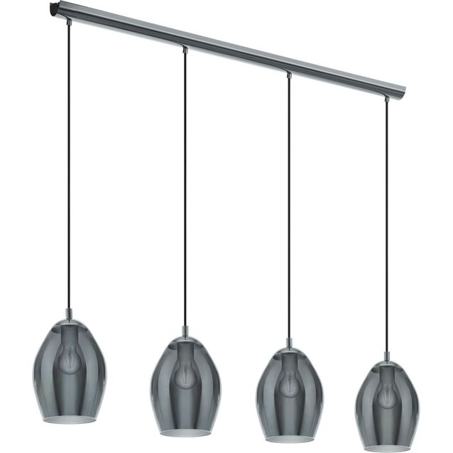 Riippuvalaisin Eglo Crystal&Design Estanys 4-osainen savunharmaa