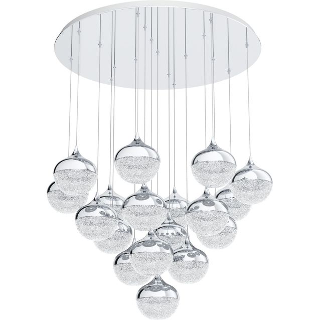 Riippuvalaisin Eglo Crystal&Design Mioglia 18-osainen kromi