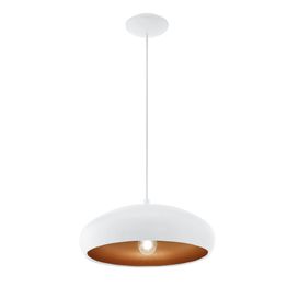 Riippuvalaisin Eglo Mogano 1 60W Ø400x1100 mm E27 IP20 valkoinen/kupari