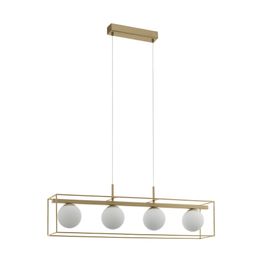Riippuvalaisin Eglo Vallaspra 4x40W 910x1100x165 mm E14 IP20 samppanja/valkoinen
